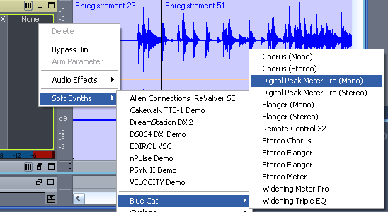 Step 01 - Insert the DPMP on your audio track